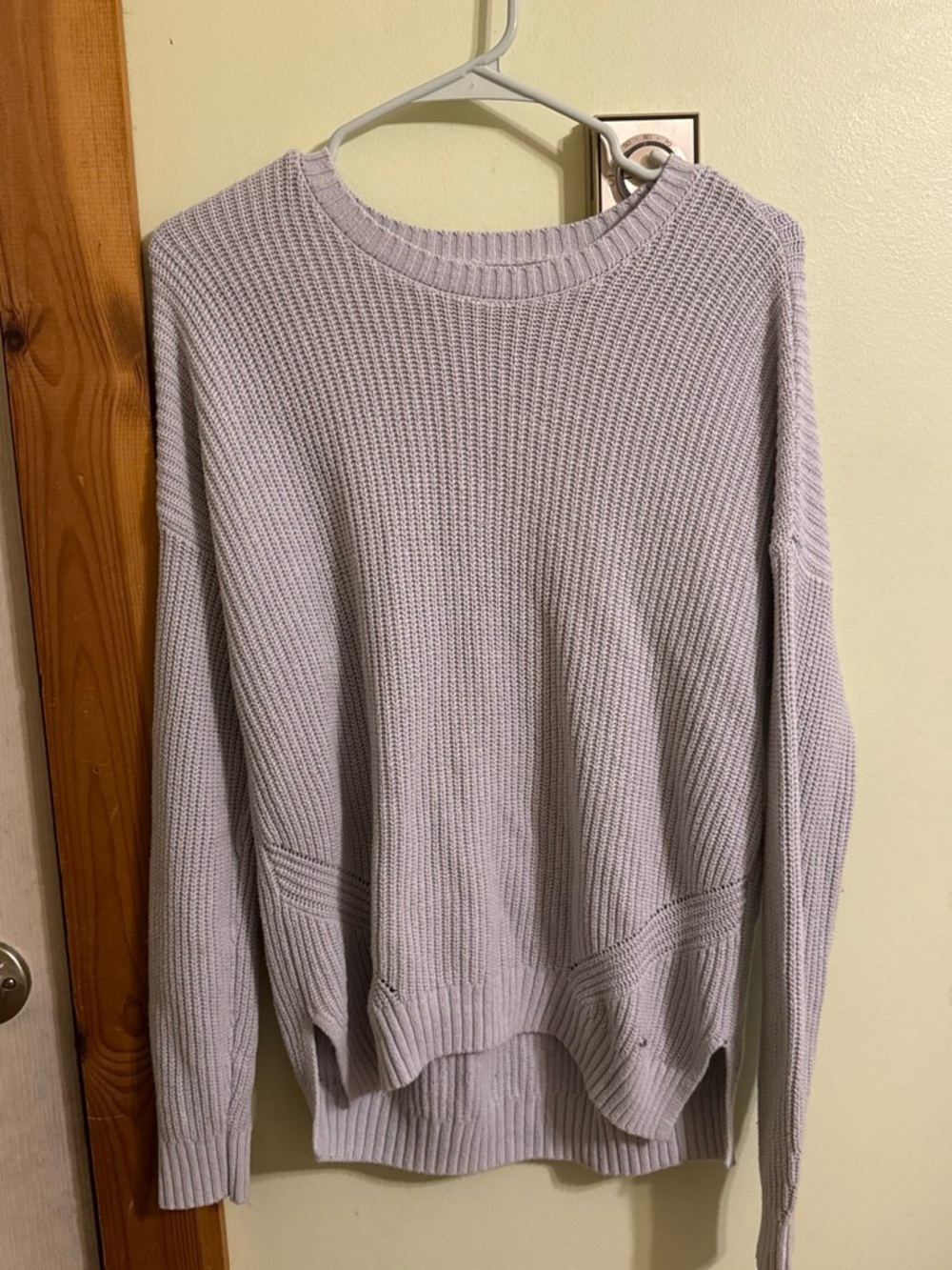 Hollister Lavender Knit Crewneck Sweater